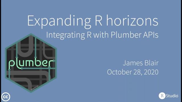 James Blaire & Barret Schloerke | Integrating R with Plumber APIs | RStudio (2020)